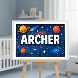 Adventurous archer Space Explorer Name Art