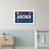 Adventurous archer Space Explorer Name Art