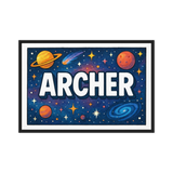 Adventurous archer Space Explorer Name Art
