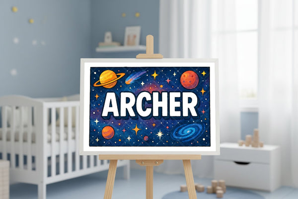 "Archer" Amongst the Stars Personalized Space Artwork