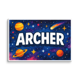 Adventurous archer Space Explorer Name Art