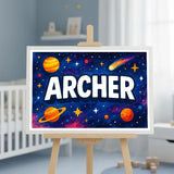 Adventurous archer Space Explorer Name Art