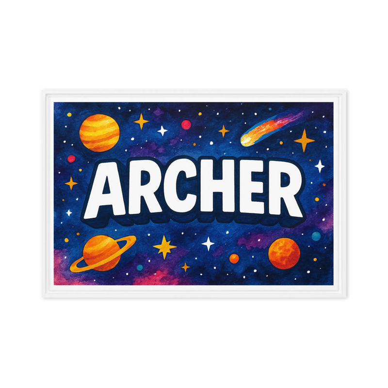 Adventurous archer Space Explorer Name Art