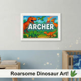Adventurous archer Dinosaur Adventure Name Art