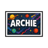 Adventurous archie Space Explorer Name Art