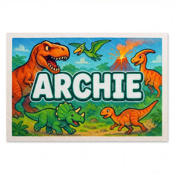 Archie Dinosaur Name Art