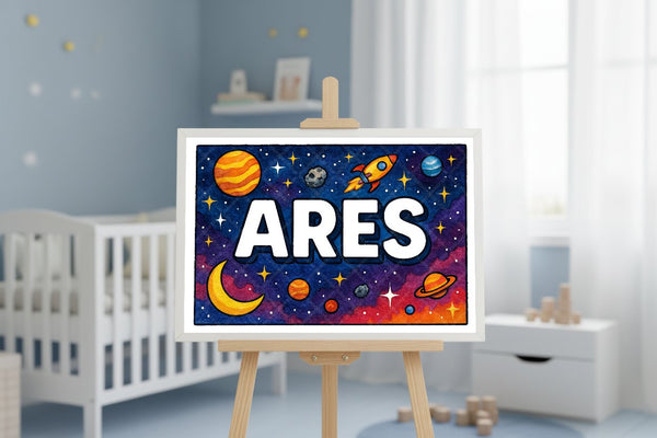 "Ares" Amongst the Stars Personalized Space Artwork