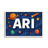 Adventurous ari Space Explorer Name Art