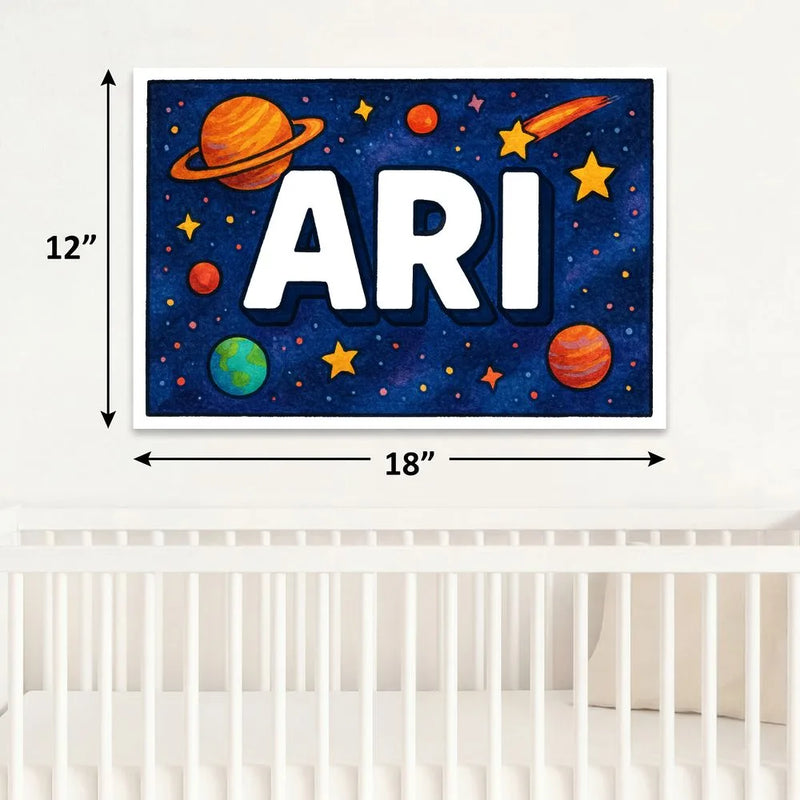 Adventurous ari Space Explorer Name Art