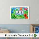 Adventurous ari Dinosaur Adventure Name Art
