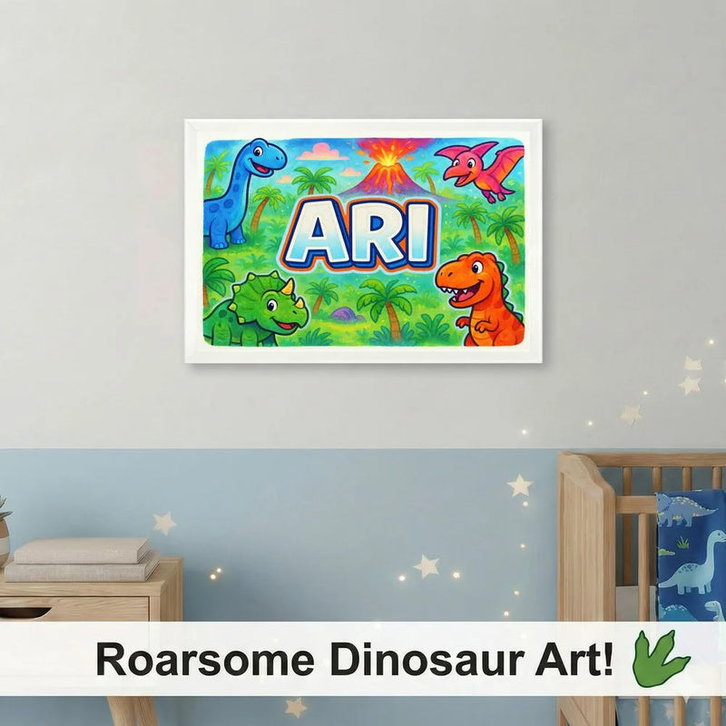 Adventurous ari Dinosaur Adventure Name Art
