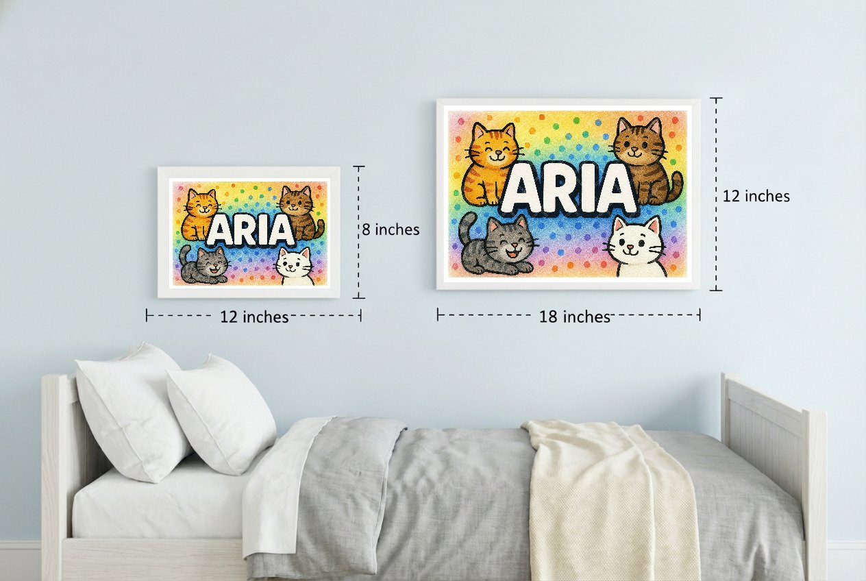 Personalized name art for Aria