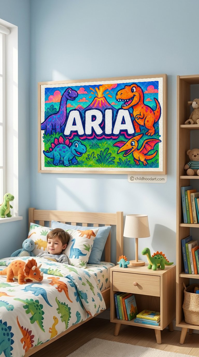 Personalized name art for Aria