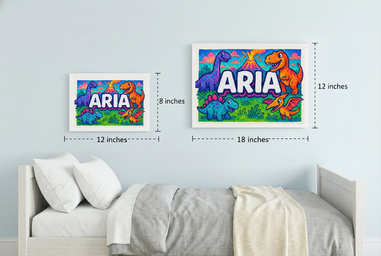 Personalized name art for Aria