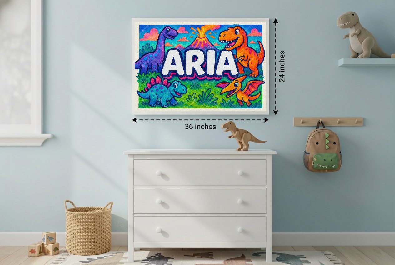Personalized name art for Aria