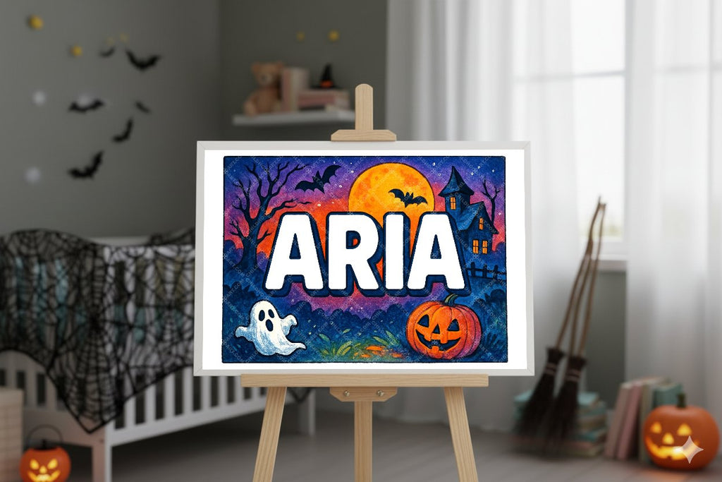 Personalized name art for Aria