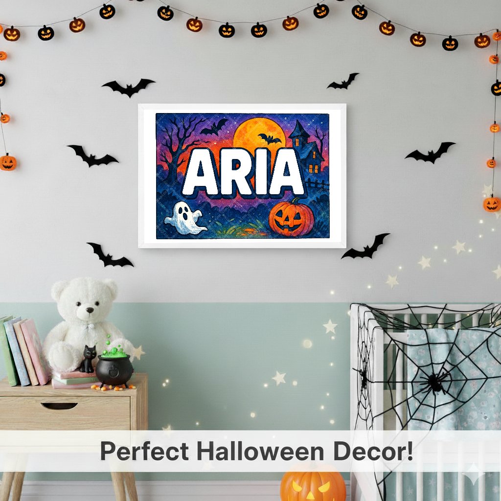 Personalized name art for Aria