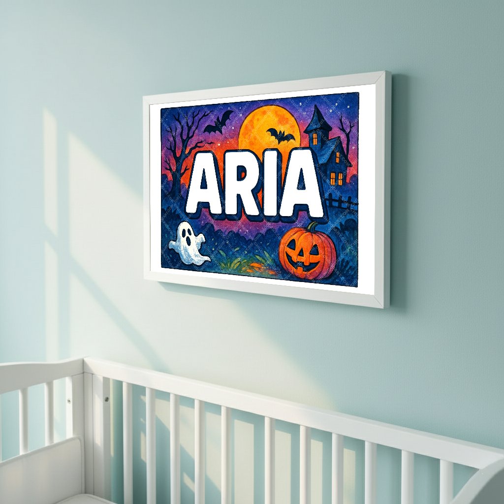 Personalized name art for Aria
