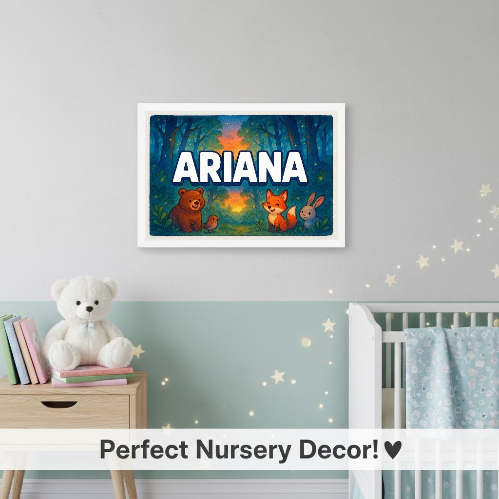 Personalized name art for Ariana