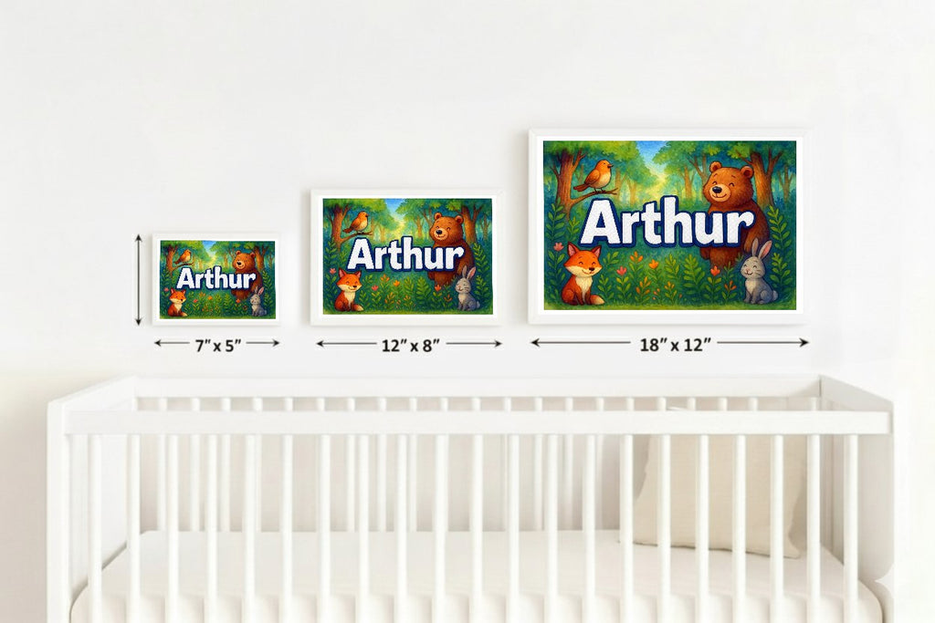 Personalized name art for Arthur
