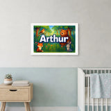 Calm arthur Forest Friends Personalized Wall Art