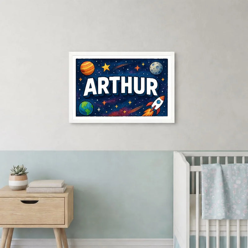 Adventurous arthur Space Explorer Name Art
