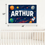 Adventurous arthur Space Explorer Name Art