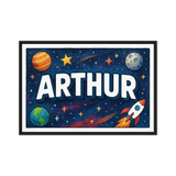 Adventurous arthur Space Explorer Name Art
