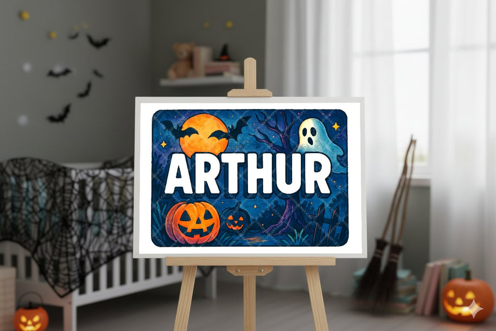 Personalized name art for Arthur