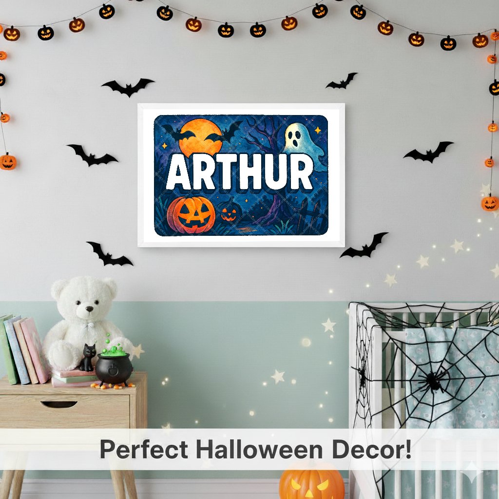 Personalized name art for Arthur