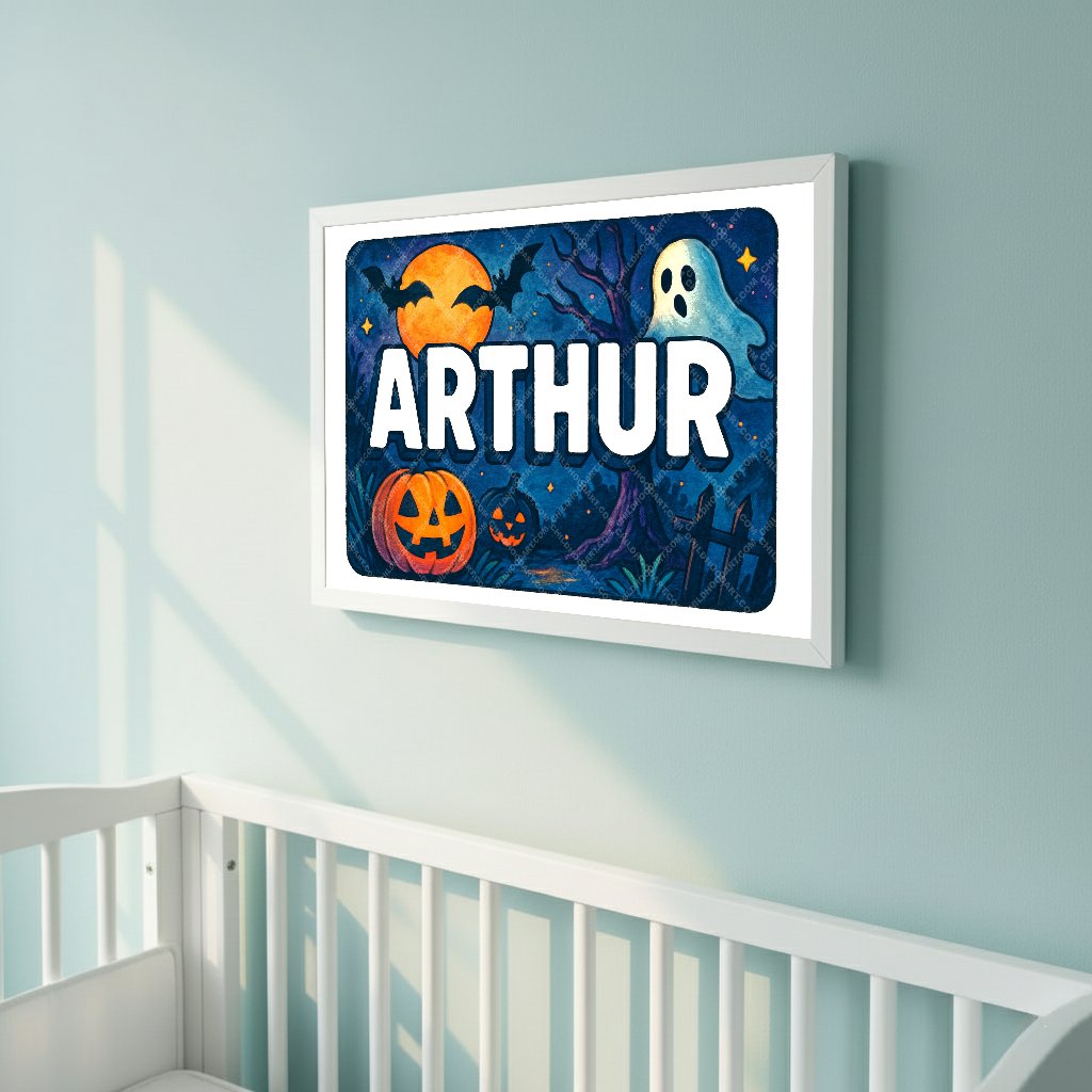 Personalized name art for Arthur