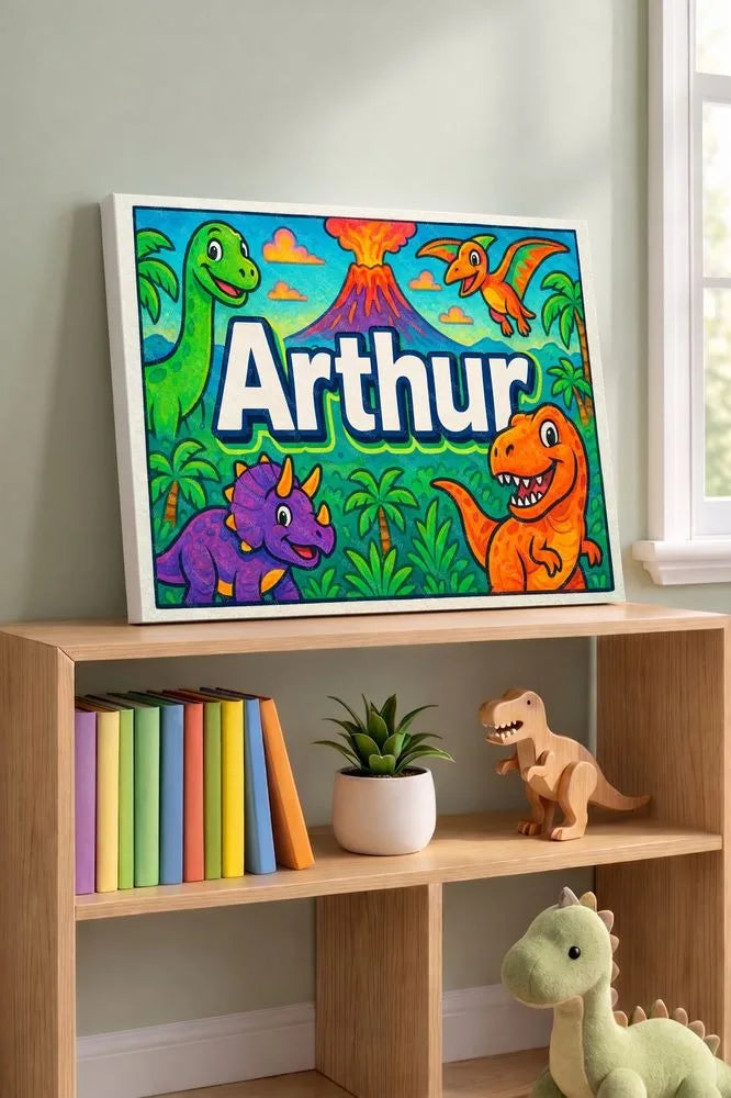 Adventurous arthur Dinosaur Adventure Name Art