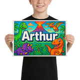 Adventurous arthur Dinosaur Adventure Name Art