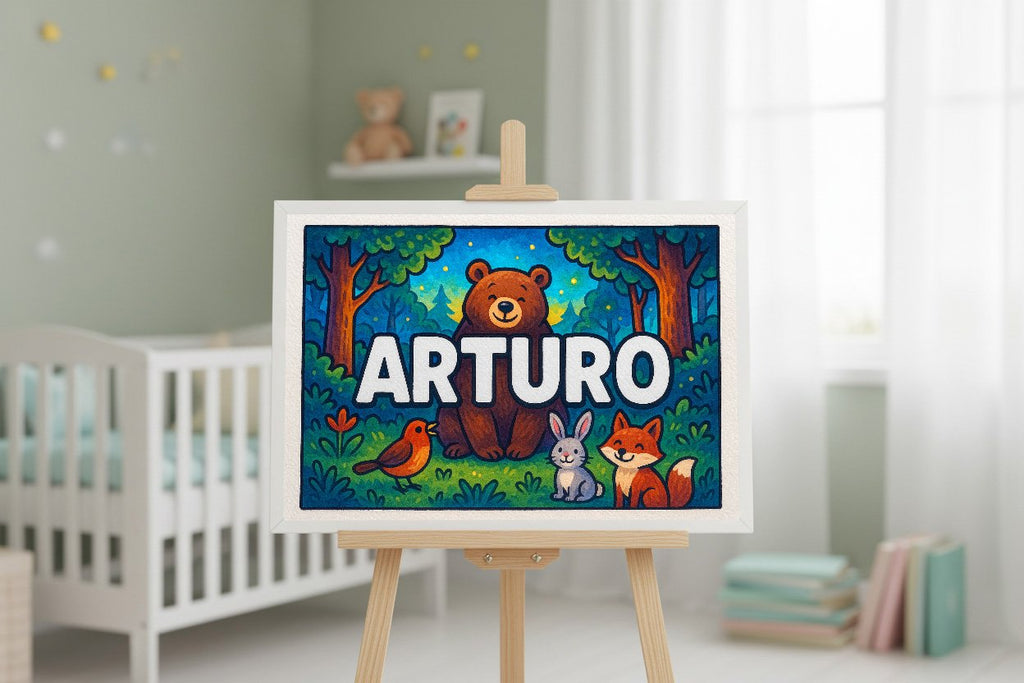 Personalized name art for Arturo