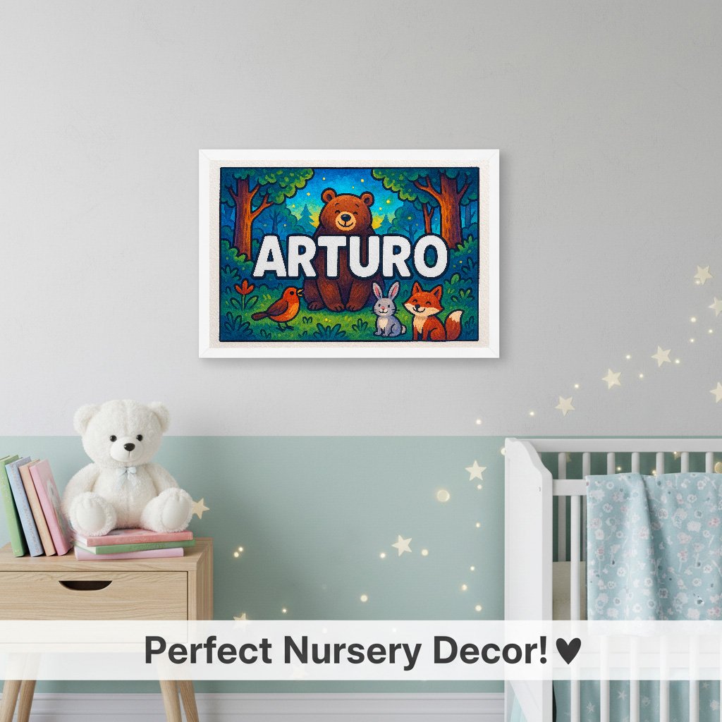 Personalized name art for Arturo