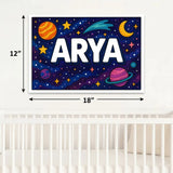 Adventurous arya Space Explorer Name Art