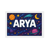 Adventurous arya Space Explorer Name Art