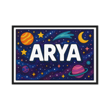Adventurous arya Space Explorer Name Art