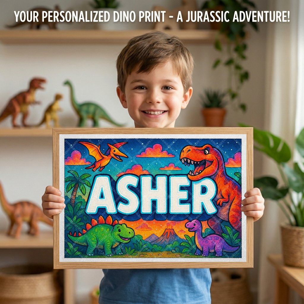 Personalized name art for Asher