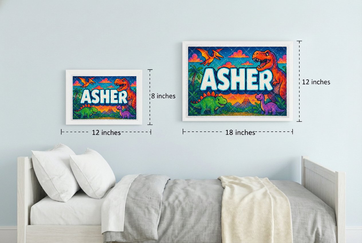 Personalized name art for Asher