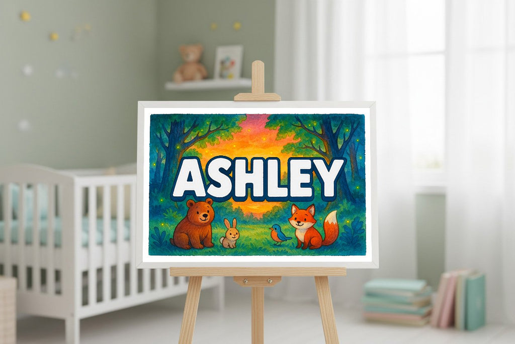 Personalized name art for Ashley
