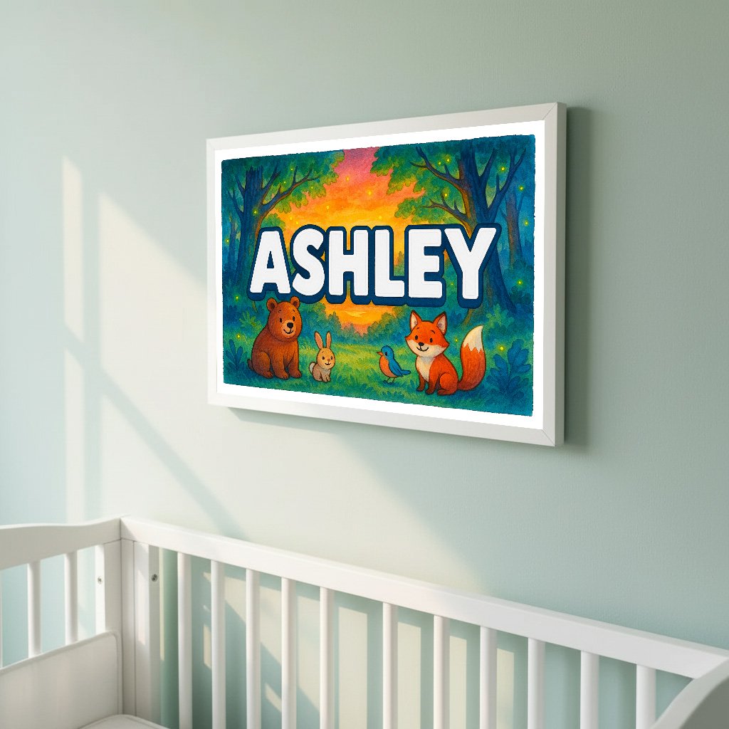 Personalized name art for Ashley