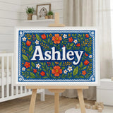 Calm personalized name art for Ashley