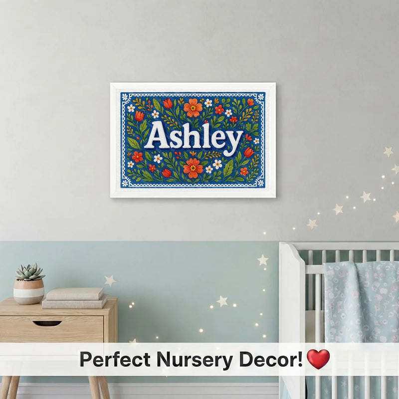 Calm personalized name art for Ashley