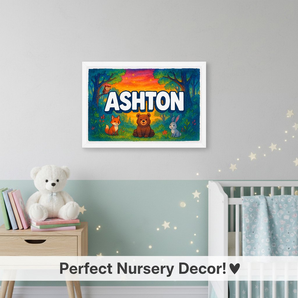 Personalized name art for Ashton