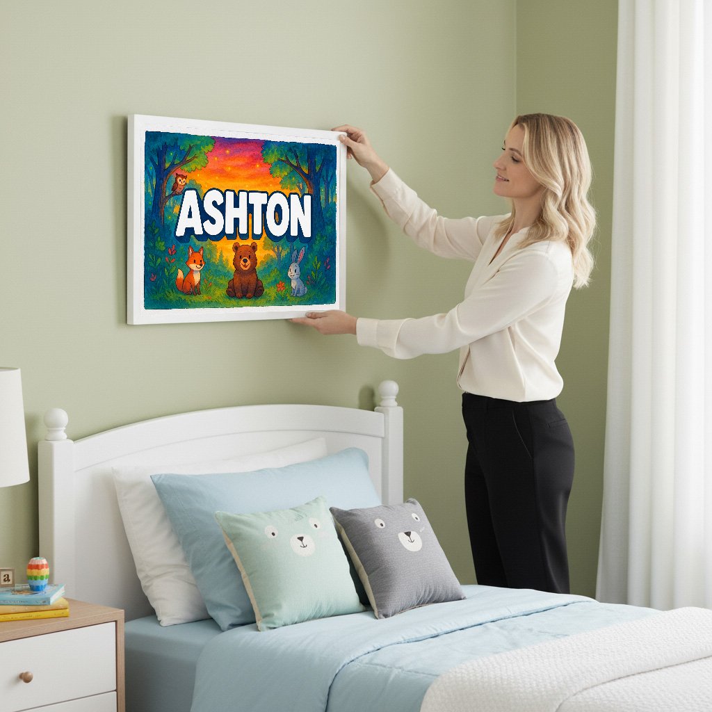 Personalized name art for Ashton