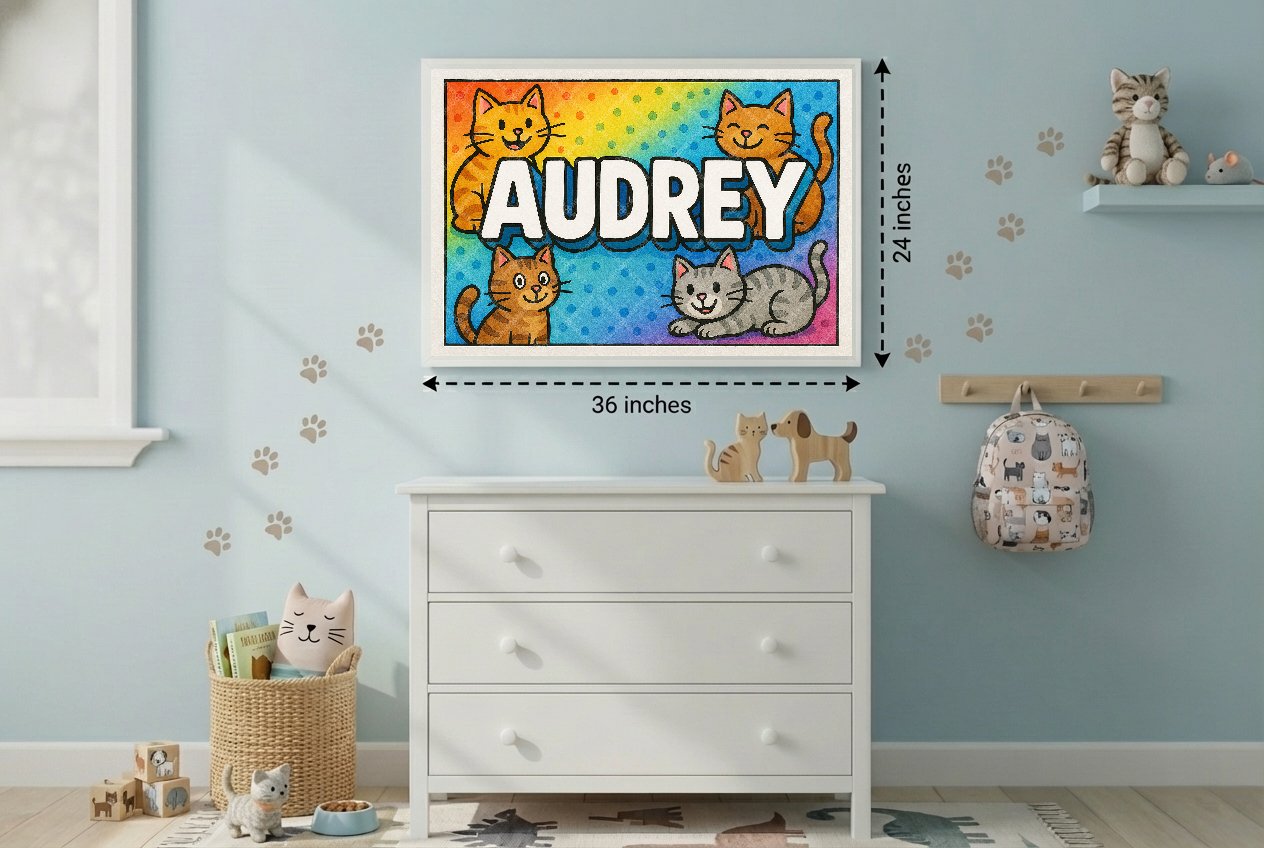 Personalized name art for Audrey