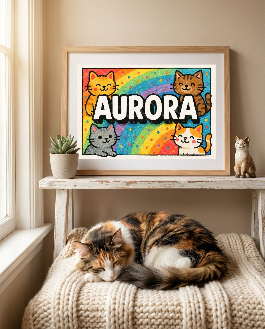 Personalized name art for Aurora