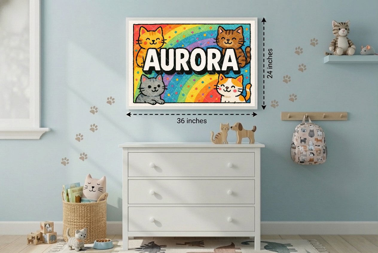 Personalized name art for Aurora