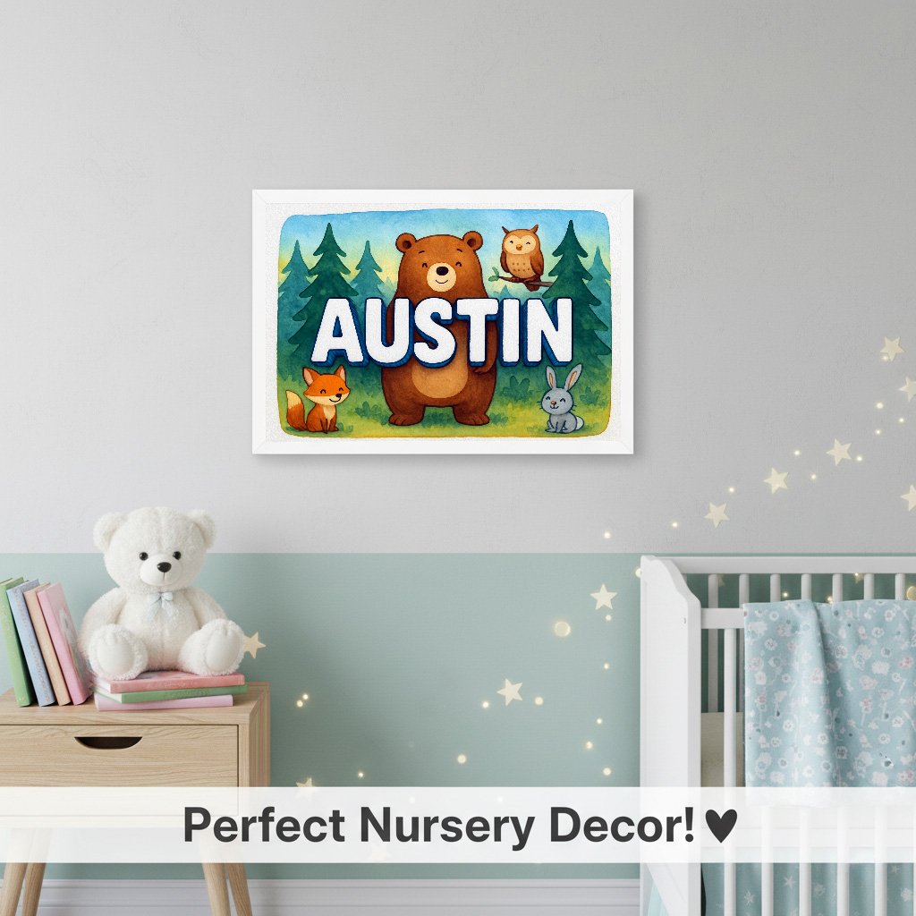 Personalized name art for Austin
